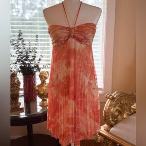 Speechless Coral Halter Dress